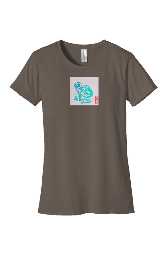 Leap! Women's organic cotton tee Meteorite