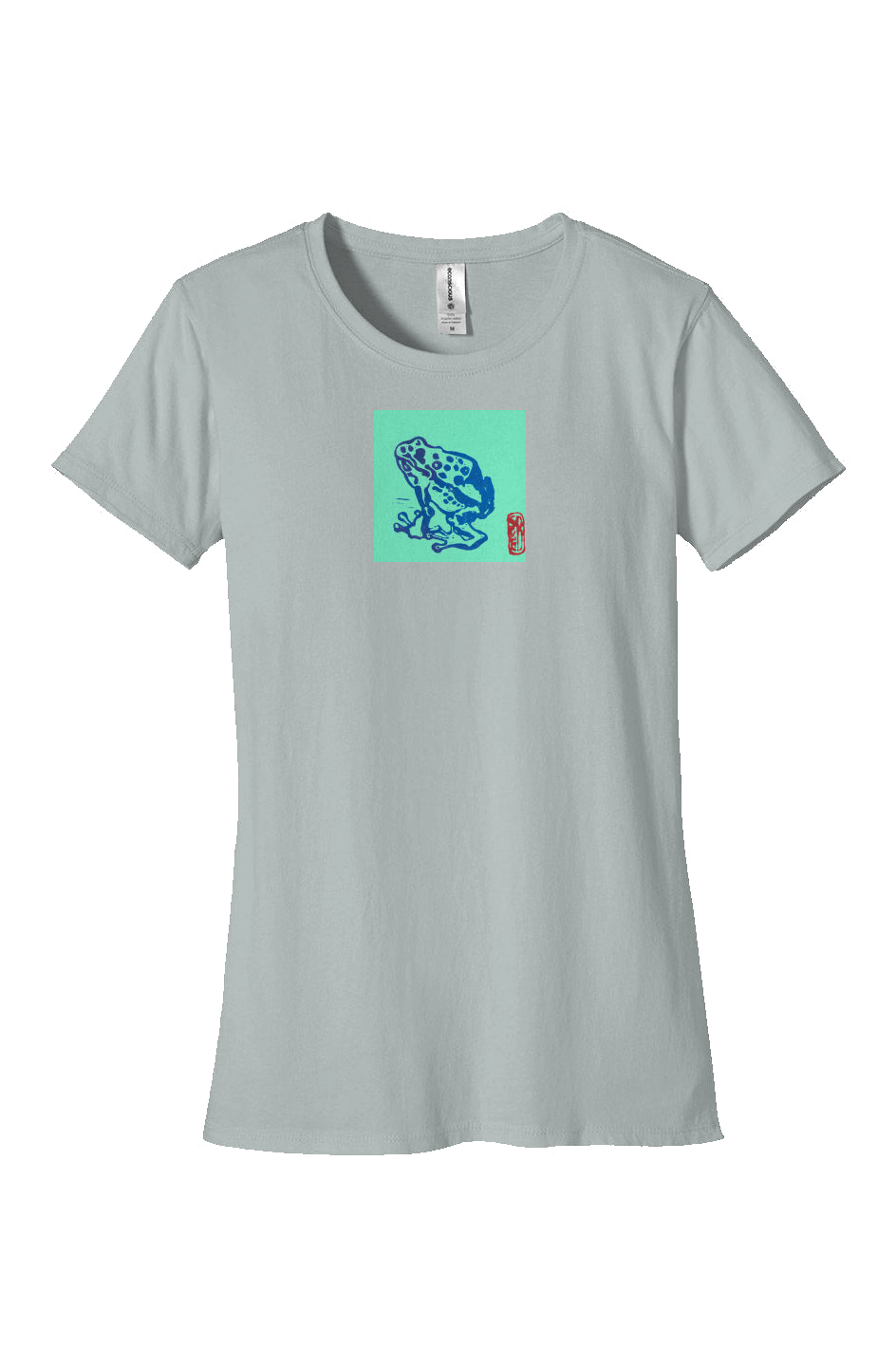 Leap! Women's organic cotton tee Sky