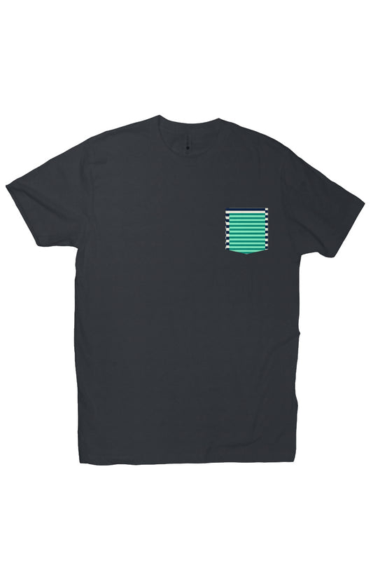 Ocean stripes pocket tee