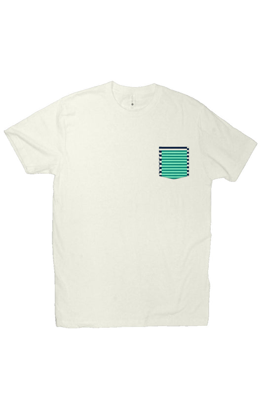 Ocean stripes pocket tee