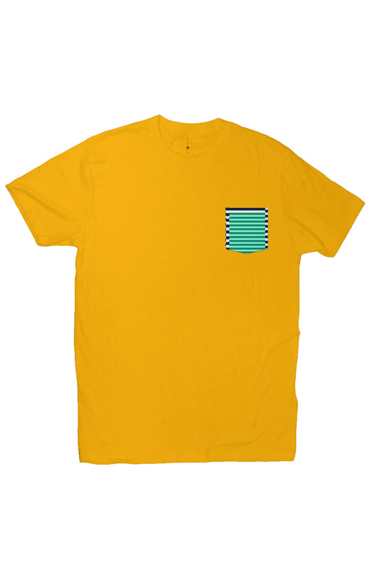 Ocean stripes pocket tee