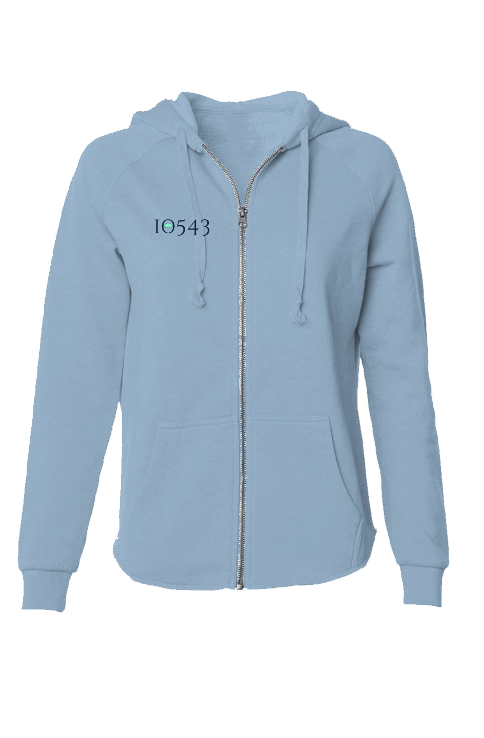 Women's 10543 Lightweight Wash Zip Hoodie