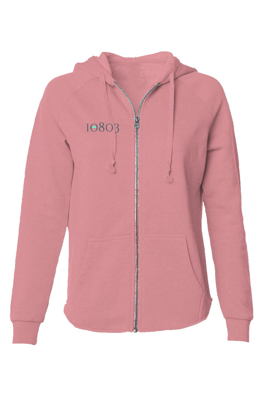 Women's 10803 Lightweight Wash Zip Hoodie