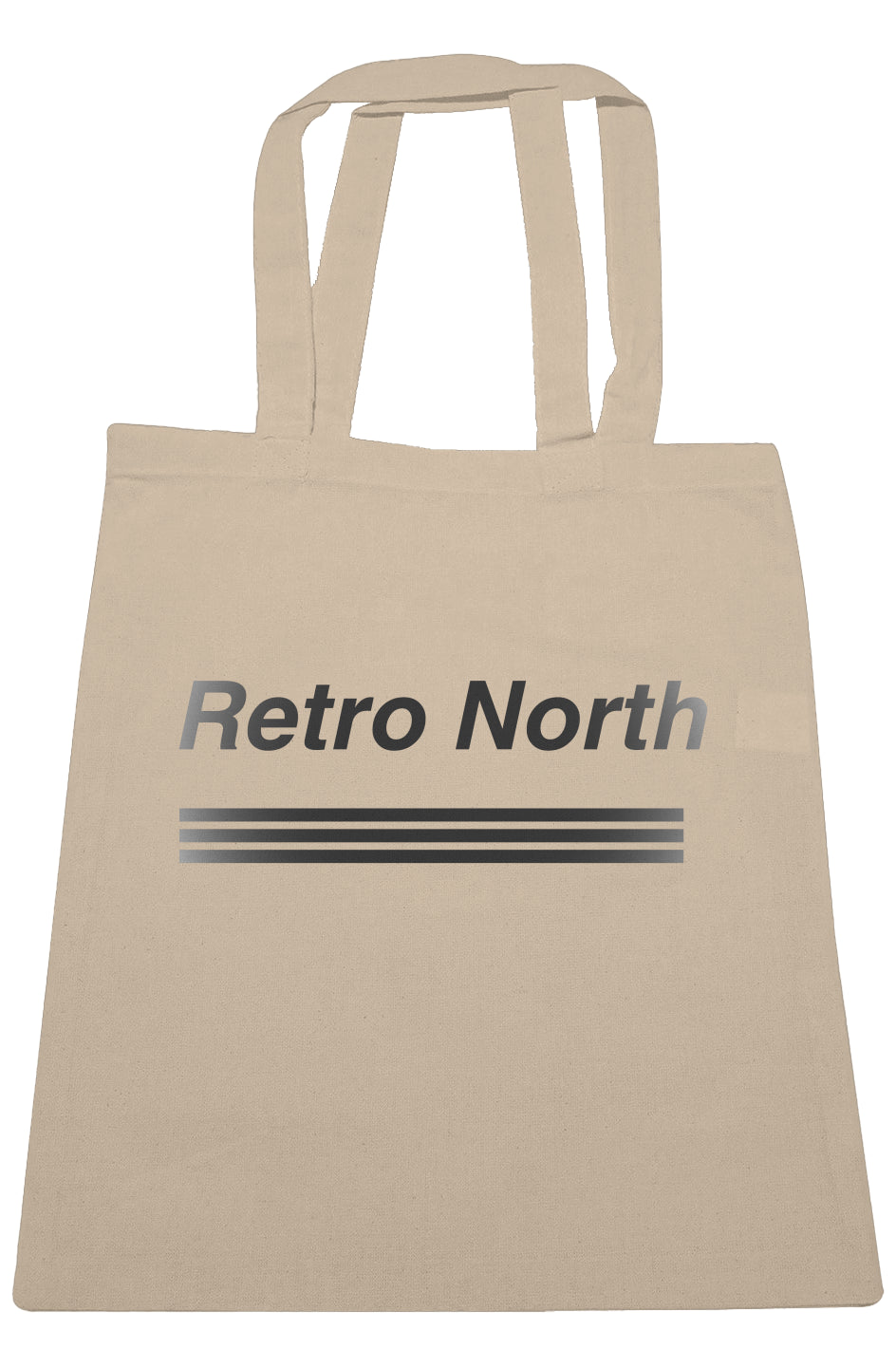 Retro North Large Canvas Tote