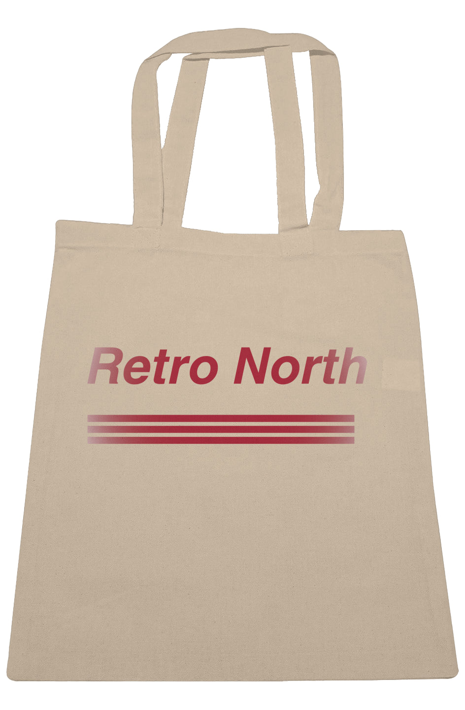 Retro North Large Canvas Tote